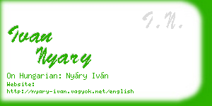 ivan nyary business card